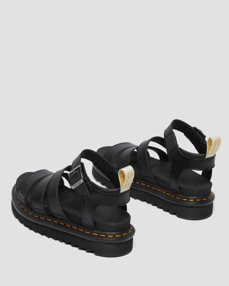 Black Doctor Martens Vegan Blaire - Felix Gladiator Sandals (Felix Rub Off) | ZK98-T9UN