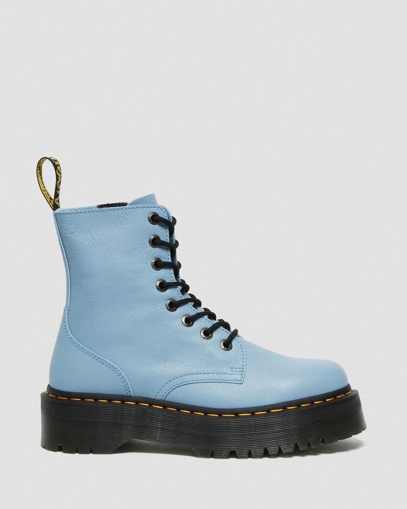 Blue Doctor Martens Jadon III Boot Pisa Leather Platforms (Pisa) | EJ42-B0DP