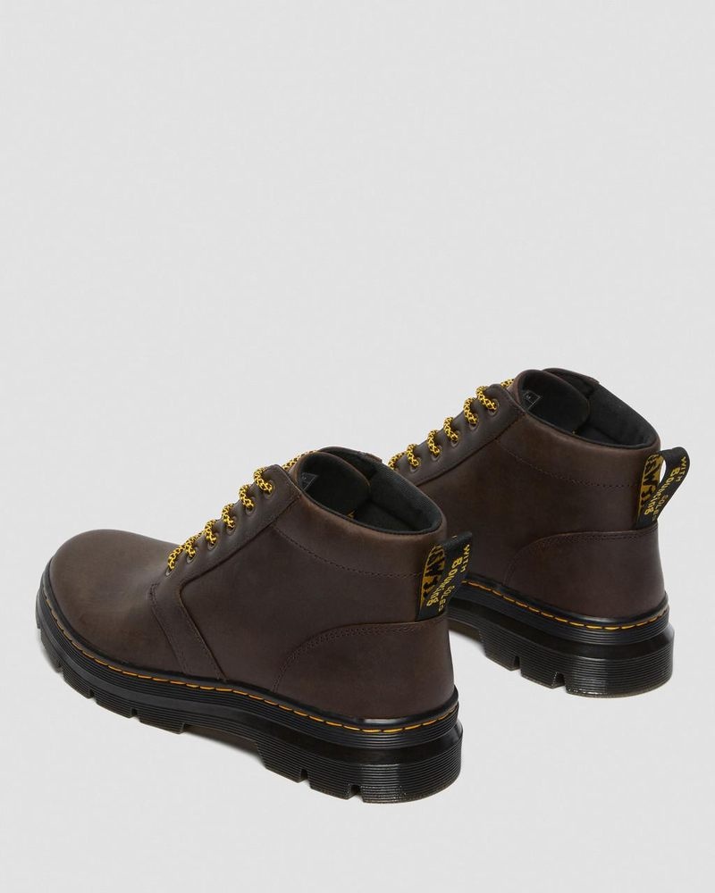 Brown Doctor Martens Bonny Leather Casual Boots (Crazy Horse) | QW75-Y4FZ