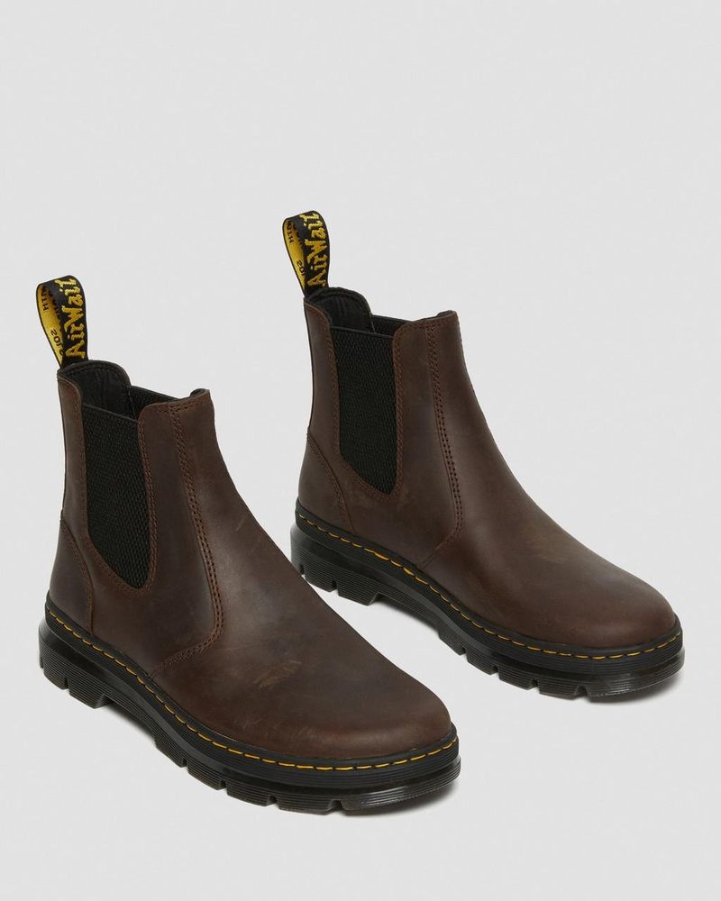 Brown Doctor Martens Embury Crazy Horse Leather Casual Boots (Crazy Horse) | HR88-U3SL