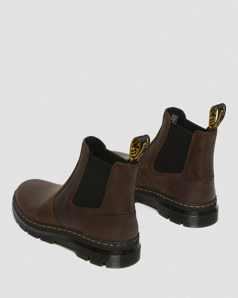 Brown Doctor Martens Embury Crazy Horse Leather Casual Boots (Crazy Horse) | HR88-U3SL