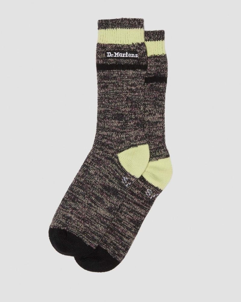 Charcoal Grey Doctor Martens Marl Organic Socks (Cotton Blend) | DG38-L6EV