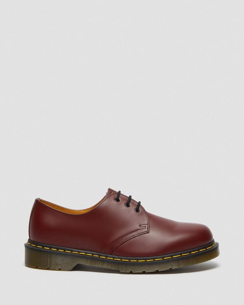 Cherry Red Doctor Martens 1461 Smooth Leather Oxford Shoes (Smooth Leather) | XW32-T7VE