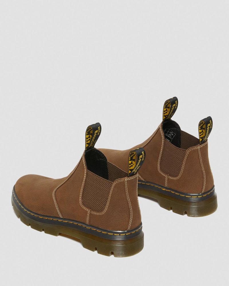 Cream Doctor Martens Hardie II Leather Chelsea Work Boots (Pit Quarter) | FM82-S5UF