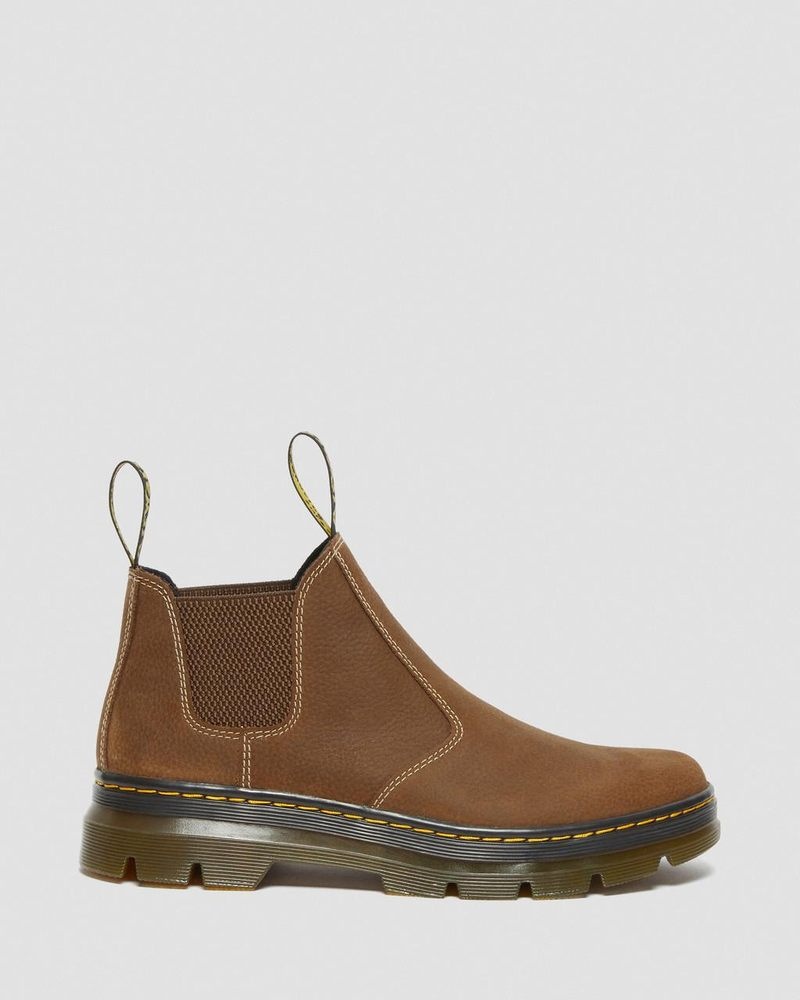 Cream Doctor Martens Hardie II Leather Chelsea Work Boots (Pit Quarter) | FM82-S5UF