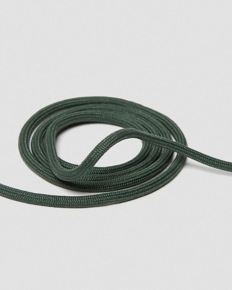 Dark Green Doctor Martens 55 Inch Round Shoe Laces (8-10 Eye) (Polyester) | MP17-E9YU