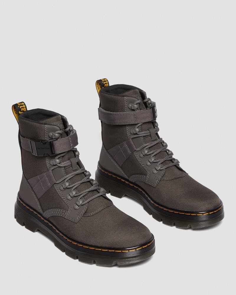 Gunmetal Doctor Martens Combs Tech II Extra Tough Utility Boots (Ajax+Extra Tough 50/50) | KO66-G1DK