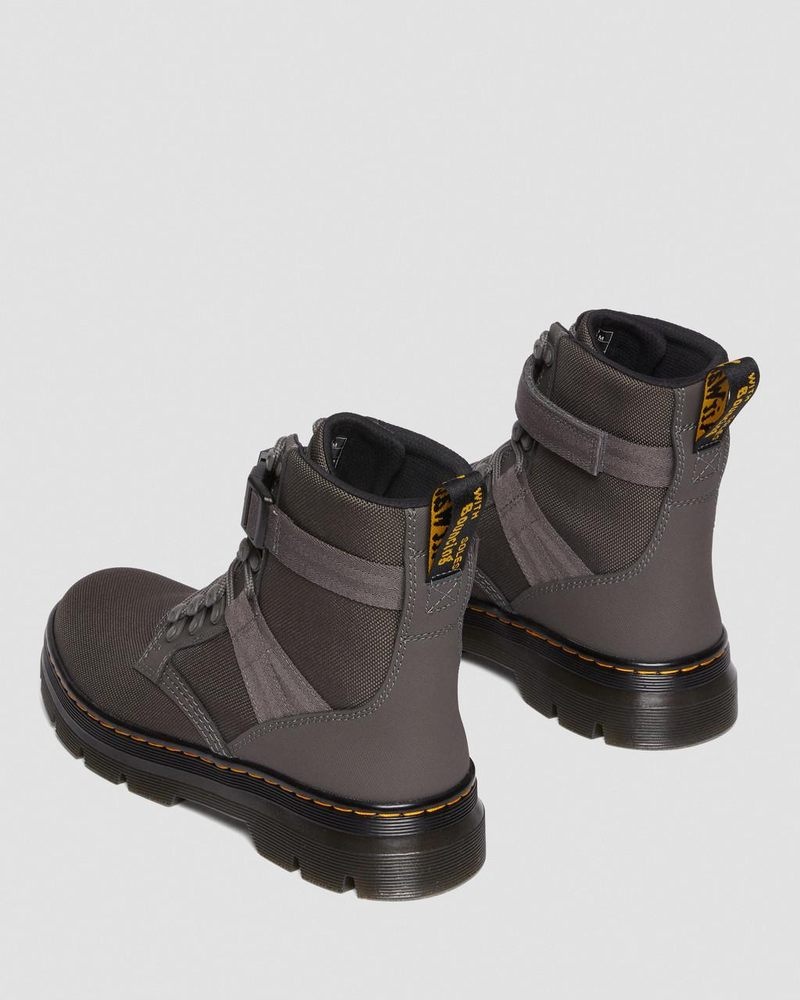 Gunmetal Doctor Martens Combs Tech II Extra Tough Utility Boots (Ajax+Extra Tough 50/50) | KO66-G1DK