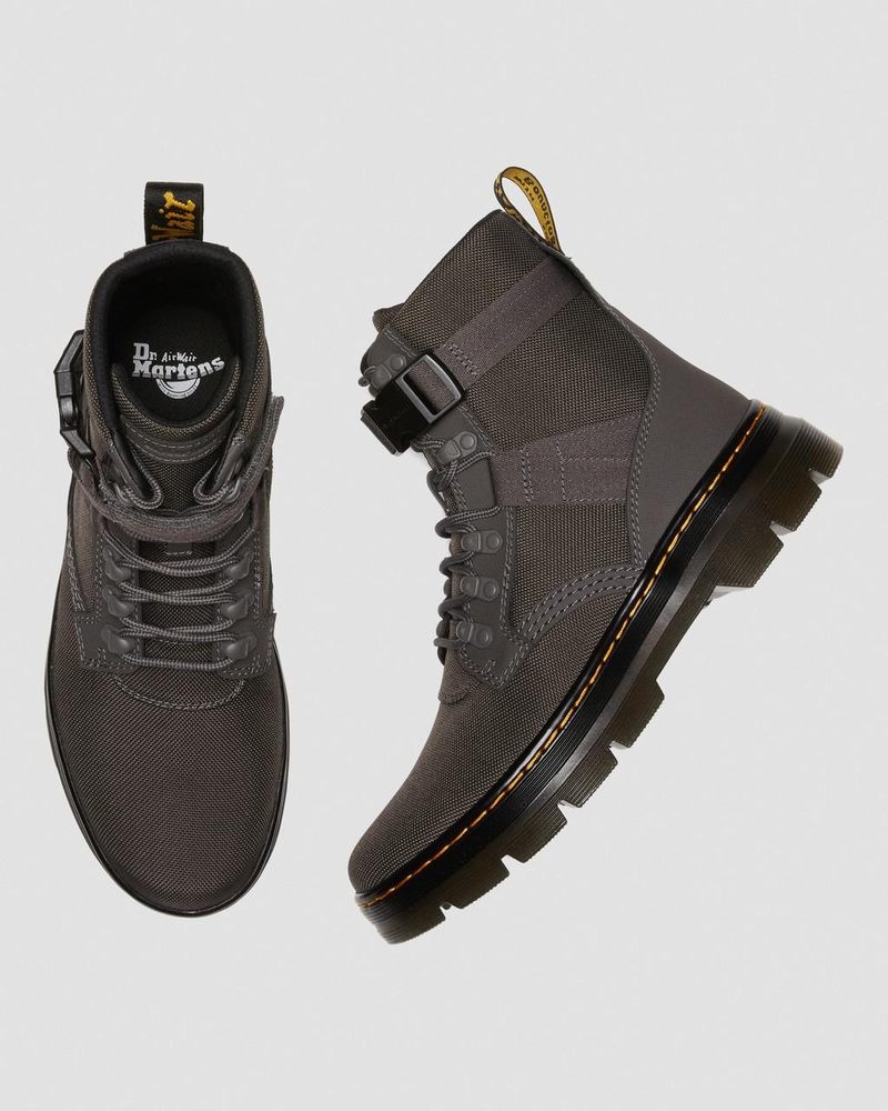 Gunmetal Doctor Martens Combs Tech II Extra Tough Utility Boots (Ajax+Extra Tough 50/50) | KO66-G1DK