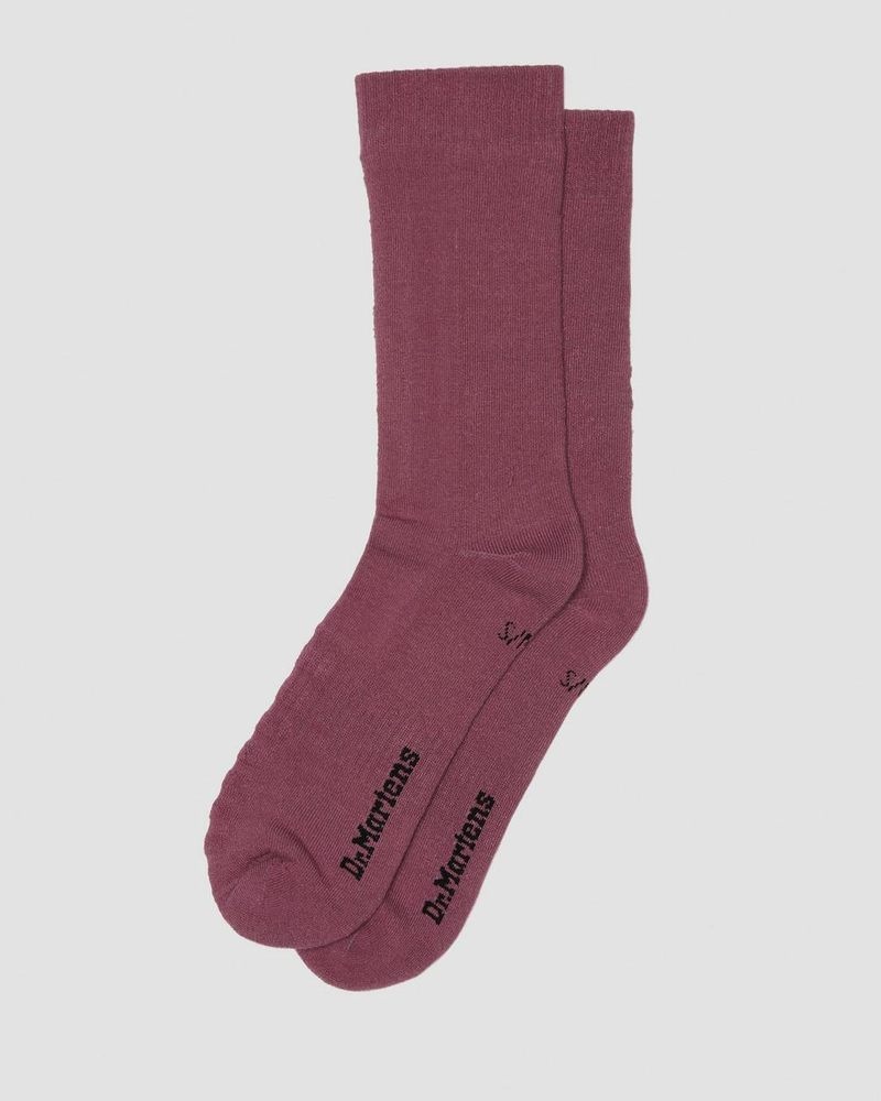 Muted Purple Doctor Martens Double Doc Cotton Blend Socks (Cotton Blend) | RH08-M4CW