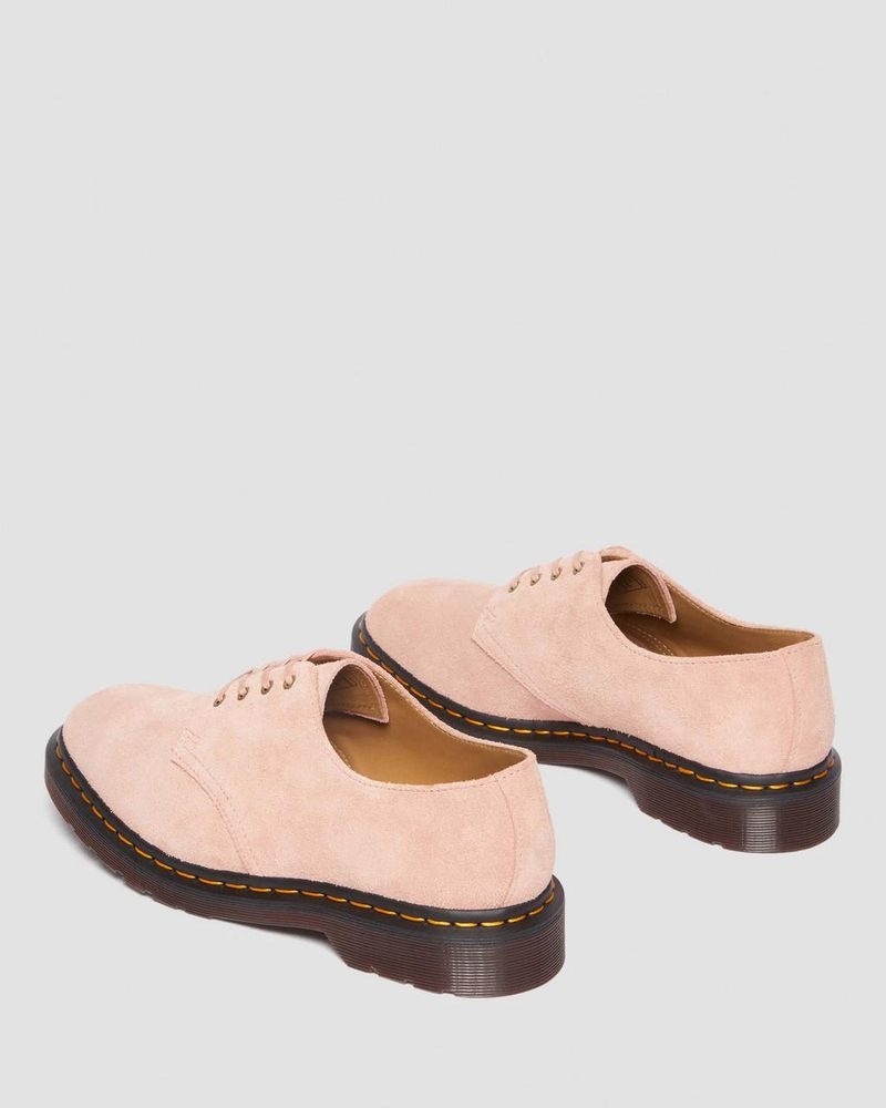 Peach Beige Doctor Martens Smiths Suede Dress Shoes (Desert Oasis Suede) | LD55-B8NH