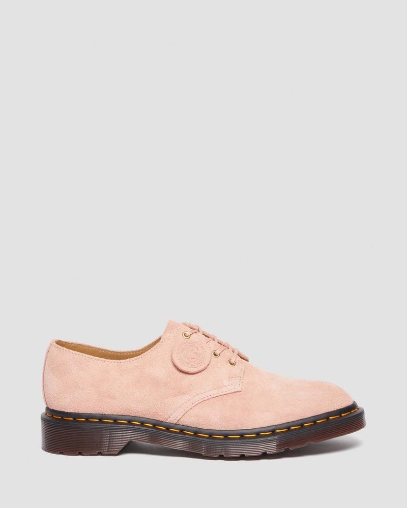 Peach Beige Doctor Martens Smiths Suede Dress Shoes (Desert Oasis Suede) | LD55-B8NH