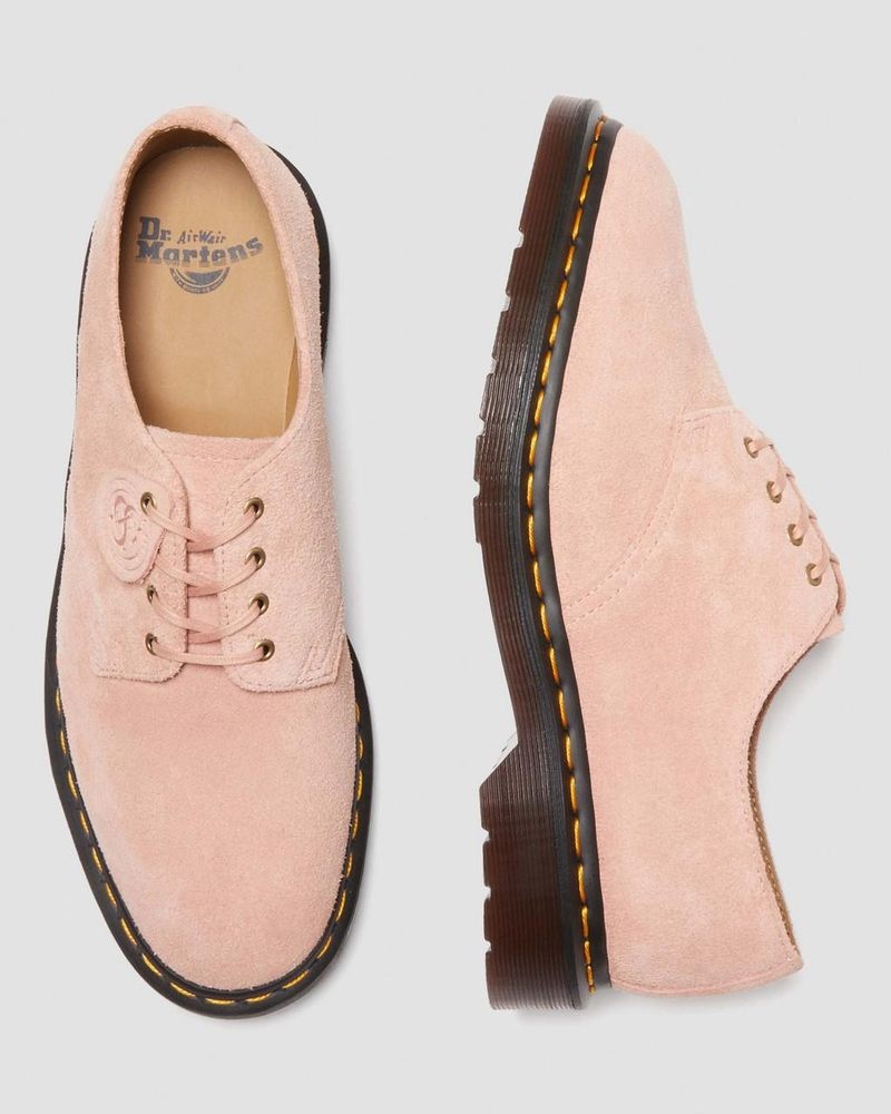 Peach Beige Doctor Martens Smiths Suede Dress Shoes (Desert Oasis Suede) | LD55-B8NH