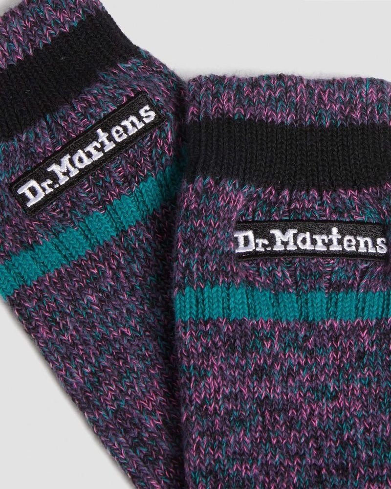 RICH PURPLE Doctor Martens Marl Organic Socks (Cotton Blend) | EU78-S3RZ