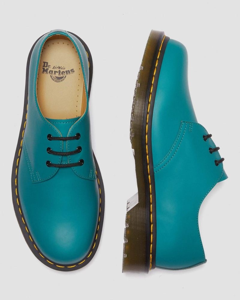 TEAL GREEN Doctor Martens 1461 Smooth Leather Oxford Shoes (Smooth Leather) | OV05-J6YS