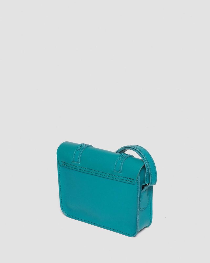 TEAL GREEN Doctor Martens 7 Inch Leather Crossbody Bag (Smooth Leather) | CM18-M4TL