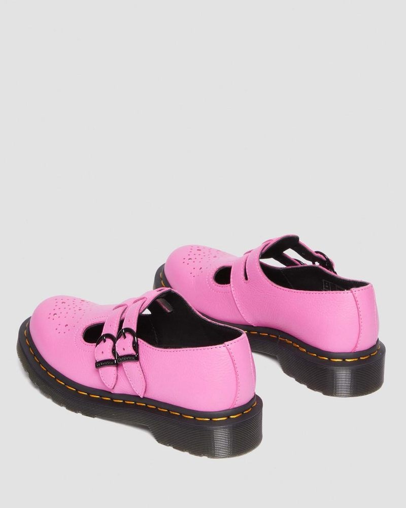 Thrift Pink Doctor Martens 8065 Virginia Leather Mary Jane Shoes (Virginia) | VR10-O4OO