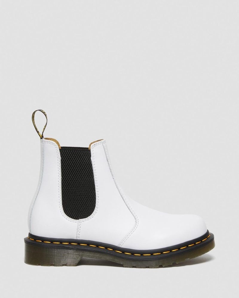 White Doctor Martens 2976 Softy T Leather Chelsea Boots (Softy T) | PQ27-V0EG