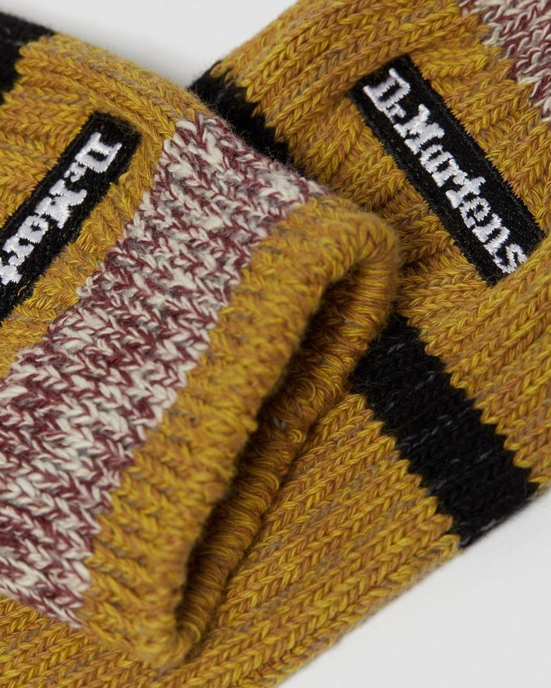 Yellow Doctor Martens Marl Organic Socks (Cotton Blend) | TD91-M2EH